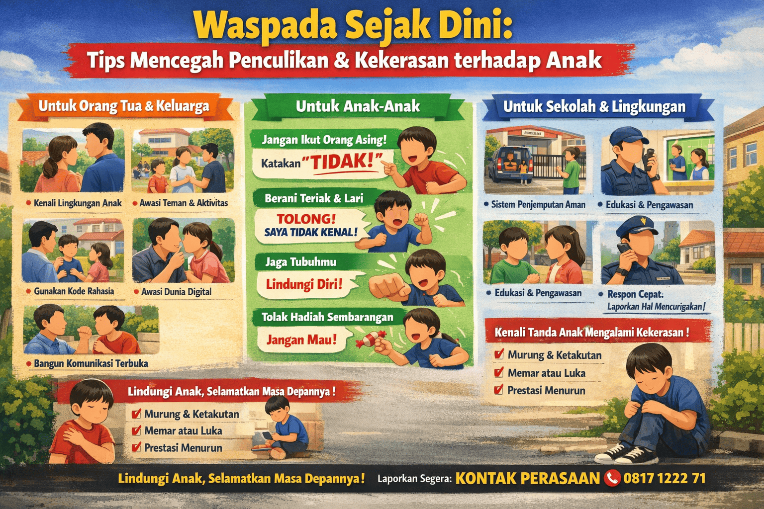 Waspada Sejak Dini :  Tips Mencegah Penculikan dan Kekerasan terhadap Anak