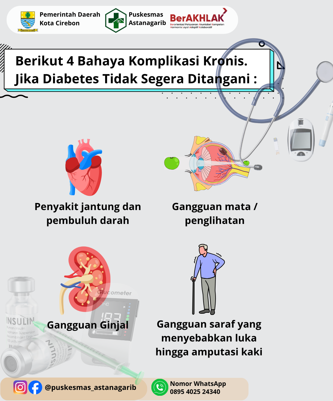Bahaya Komplikasi Kronis, Jika Diabetes Tidak Segera Ditangani