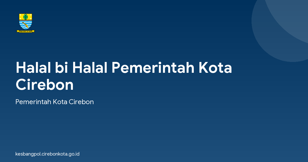 Halal bi Halal Pemerintah Kota Cirebon