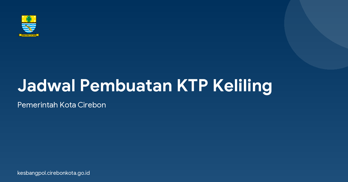 Jadwal Pembuatan KTP Keliling