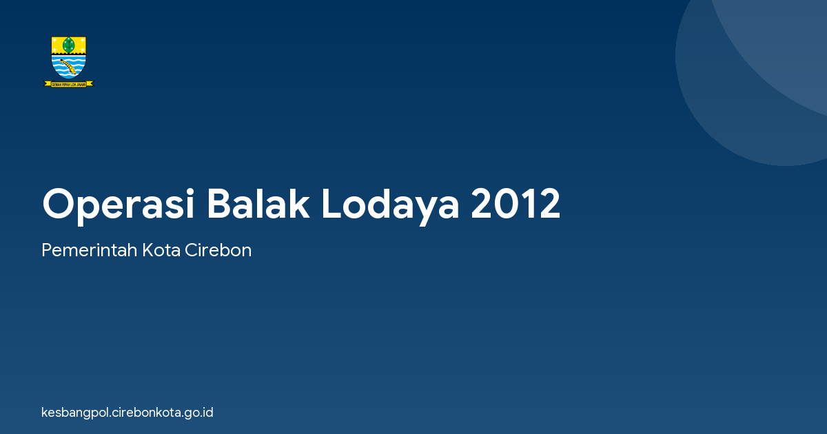 Operasi Balak Lodaya 2012