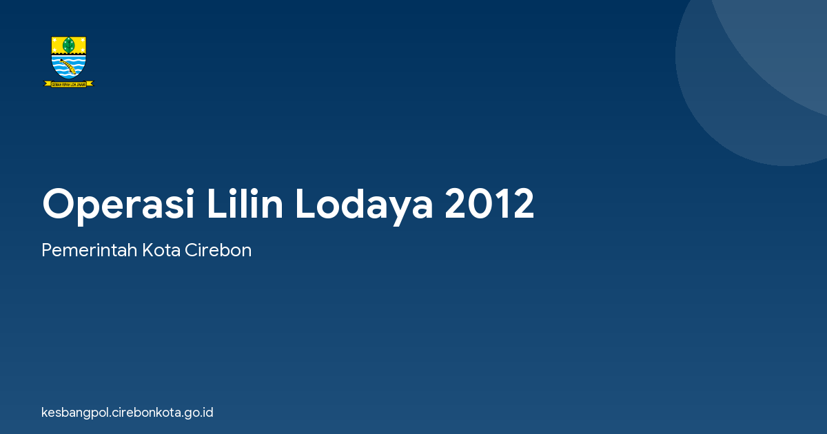 Operasi Lilin Lodaya 2012