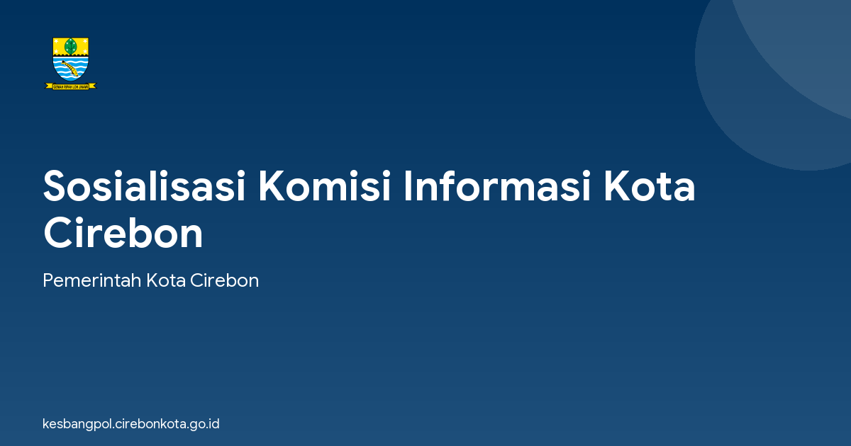 Sosialisasi Komisi Informasi Kota Cirebon
