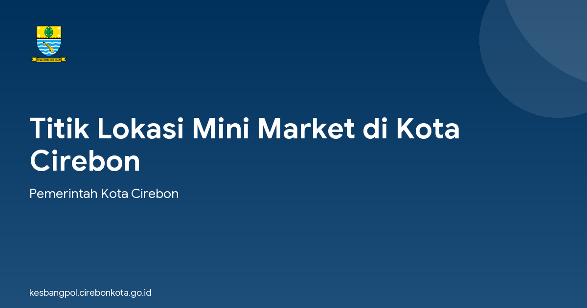 Titik Lokasi Mini Market di Kota Cirebon